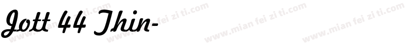 Jott 44 Thin字体转换